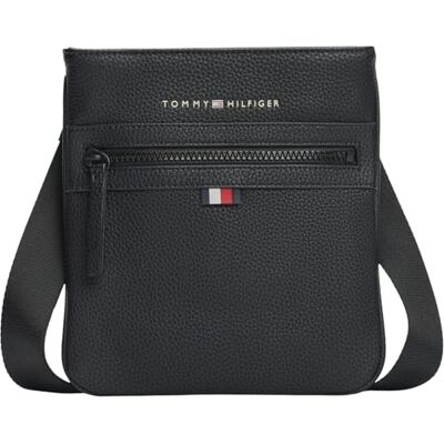 Tommy Hilfiger Essential PU Mini Crossover Schoudertas voor heren, zwart, eenheidsmaat, zwart. Eén maat Tommy Hilfiger Essential PU Mini Crossover Schoudertas voor heren, zwart, eenheidsmaat, zwart. Eén maat