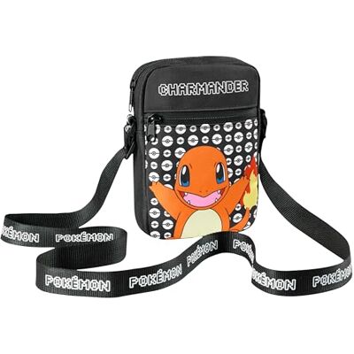 Pokémon Pokemon Schoudertas voor kinderen, kleine tas, crossbody bag, meerdere zakken, kinderen, jongeren, cadeau-idee Pikachu Eevee (zwart/oranje salamèche) Eén maat Pokémon Pokemon Schoudertas voor kinderen, kleine tas, crossbody bag, meerdere zakken, kinderen, jongeren, cadeau-idee Pikachu Eevee (zwart/oranje salamèche) Eén maat