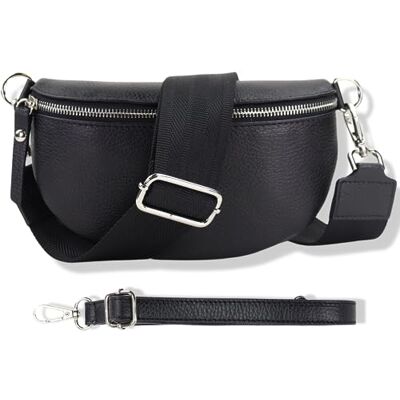 Blade Heuptas voor dames van echt leer, elegante heuptas voor dames met 2 afneembare en verstelbare riemen met patroon en leer, schoudertas voor dames, borsttas Blade Heuptas voor dames van echt leer, elegante heuptas voor dames met 2 afneembare en verstelbare riemen met patroon en leer, schoudertas voor dames, borsttas