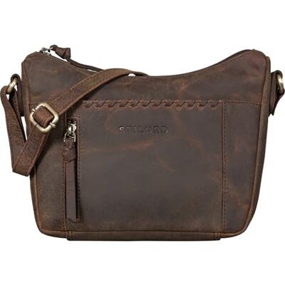 STILORD "Nia" Schoudertas voor dames, klein, leer, handtassen, dames, vintage, tas, elegant, handtas, dames, van echt leer, kleur: zwart, Colorado Bruin, M, Schoudertas STILORD "Nia" Schoudertas voor dames, klein, leer, handtassen, dames, vintage, tas, elegant, handtas, dames, van echt leer, kleur: zwart, Colorado Bruin, M, Schoudertas