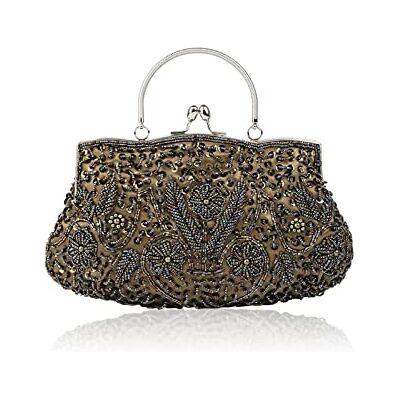 CORIOS Avondtas voor dames, parel, koppeling, pailletten, bruiloftszakjes, vintage, handtassen, bruid, schoudertassen, elegant, voor ceremonie, bruiloft, feest, cocktail, Groen, L, Koppeling, vintage CORIOS Avondtas voor dames, parel, koppeling, pailletten, bruiloftszakjes, vintage, handtassen, bruid, schoudertassen, elegant, voor ceremonie, bruiloft, feest, cocktail, Groen, L, Koppeling, vintage
