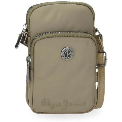 Pepe Jeans Corin Bagage Messenger Bag voor dames, Groen, Schoudertas voor mobiele telefoon Pepe Jeans Corin Bagage Messenger Bag voor dames, Groen, Schoudertas voor mobiele telefoon