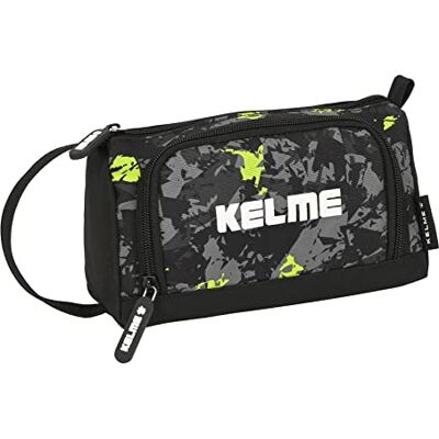 safta Portemonnee met uitklapbare zak volledig KELME "JUNGLE", zwart, limoen en grijs, Estándar, casual safta Portemonnee met uitklapbare zak volledig KELME "JUNGLE", zwart, limoen en grijs, Estándar, casual
