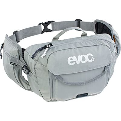 EVOC Unisex 3 en Pro Waist Bag Bum Bag voor fietstochten en trails HIP PACK, steengrijs, incl. 1,5 l drinkzak EU EVOC Unisex 3 en Pro Waist Bag Bum Bag voor fietstochten en trails HIP PACK, steengrijs, incl. 1,5 l drinkzak EU