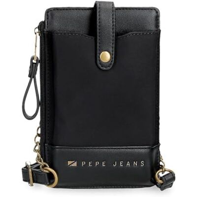 Pepe Jeans Morgan Bagage messengertas voor dames, zwart., Schoudertas voor mobiele telefoon Pepe Jeans Morgan Bagage messengertas voor dames, zwart., Schoudertas voor mobiele telefoon