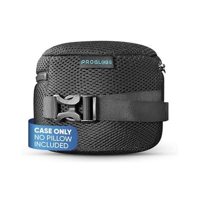 Proglobe Essential nekkussenhoes en reistas van compressie-mesh met druksluiting, compacte draagtas voor bagage, rugzak of handtas, zwart Proglobe Essential nekkussenhoes en reistas van compressie-mesh met druksluiting, compacte draagtas voor bagage, rugzak of handtas, zwart