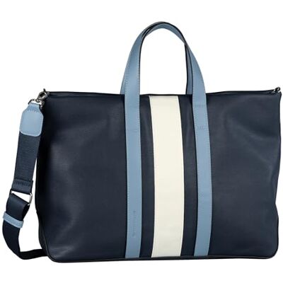 TOM TAILOR Zena Schoudertas voor dames met ritssluiting, blauw, groot, blauw, mode, Blauw, Modieus TOM TAILOR Zena Schoudertas voor dames met ritssluiting, blauw, groot, blauw, mode, Blauw, Modieus