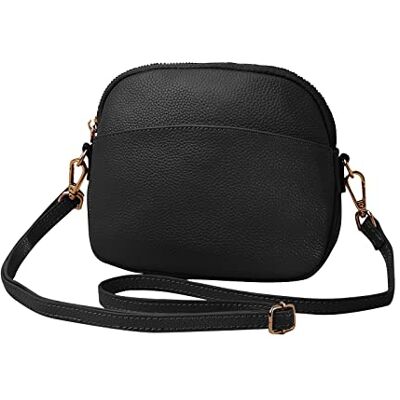 FANDARE Echt Leer Schoudertas Dames Schoudertassen Schoudertas voor Reizen School Winkelen Crossbody Bag, Zwart, L FANDARE Echt Leer Schoudertas Dames Schoudertassen Schoudertas voor Reizen School Winkelen Crossbody Bag, Zwart, L