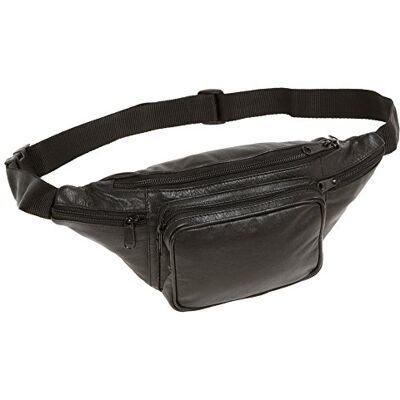 LEAS Heuptas, echt leer, zwart, Travel-Line', zwart, 32 x 14 x 9 cm LEAS Heuptas, echt leer, zwart, Travel-Line', zwart, 32 x 14 x 9 cm