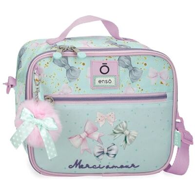 Enso Merci Amour Koeltas, 25 x 21 x 11 cm, polyester, blauw, Talla única, thermische voedselhouder, schouderriem, Blauw, Thermische draagriem Enso Merci Amour Koeltas, 25 x 21 x 11 cm, polyester, blauw, Talla única, thermische voedselhouder, schouderriem, Blauw, Thermische draagriem