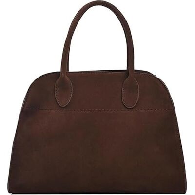 XGWDP Suede Tote Bag voor Dames, Kunstleer Tote Bag, Vintage Top Handle Bag Fashion Retro Satchel Bag XGWDP Suede Tote Bag voor Dames, Kunstleer Tote Bag, Vintage Top Handle Bag Fashion Retro Satchel Bag