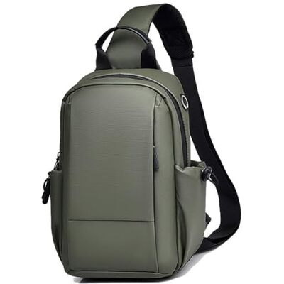 FANDARE Borsttas voor heren, ultralicht, schoudertas, schoudertas, schoudertas, schoudertas, werktas, reistas, handbagage, Groen, L, Retro FANDARE Borsttas voor heren, ultralicht, schoudertas, schoudertas, schoudertas, schoudertas, werktas, reistas, handbagage, Groen, L, Retro