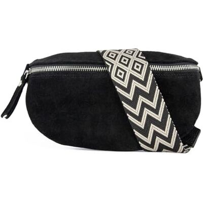 lePelou Suède heuptas, suède heuptas, festivaltas, schoudertas, heuptas, cadeau, Zwart 3, M, Klassiek, minimalistisch, elegant lePelou Suède heuptas, suède heuptas, festivaltas, schoudertas, heuptas, cadeau, Zwart 3, M, Klassiek, minimalistisch, elegant