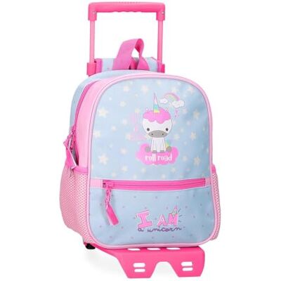 ROLL ROAD I Am a Unicorn kleuterrugzak met trolley, blauw, 23 x 28 x 10 cm, polyester, 6,44 l, blauw, kleuterrugzak met trolley ROLL ROAD I Am a Unicorn kleuterrugzak met trolley, blauw, 23 x 28 x 10 cm, polyester, 6,44 l, blauw, kleuterrugzak met trolley