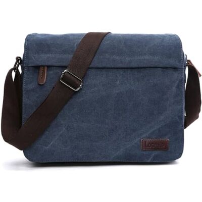 LOSMILE Schoudertassen van canvas voor heren, schoudertassen, schoudertassen, laptoptas van 13,3 inch, behoeften, schooltas, werk of schoolleven LOSMILE Schoudertassen van canvas voor heren, schoudertassen, schoudertassen, laptoptas van 13,3 inch, behoeften, schooltas, werk of schoolleven