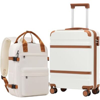 Coolife EasyJet Handkoffer, 55 x 40 x 20 cm en Ryanair cabinebagage, 40 x 30 x 20 cm Coolife EasyJet Handkoffer, 55 x 40 x 20 cm en Ryanair cabinebagage, 40 x 30 x 20 cm