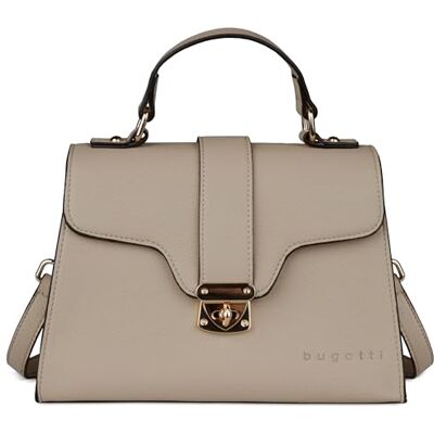 bugatti Mare 3.0 Kleine elegante dameshandtas, schoudertas van kunstleer, Beige bugatti Mare 3.0 Kleine elegante dameshandtas, schoudertas van kunstleer, Beige