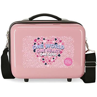 ROLL ROAD One World Pennenetui, aanpasbaar, met schouderriem, roze, 29 x 21 x 15 cm, ABS-kunststof, 9,14 l, roze, Roze, Verstelbaar etui met schouderriem ROLL ROAD One World Pennenetui, aanpasbaar, met schouderriem, roze, 29 x 21 x 15 cm, ABS-kunststof, 9,14 l, roze, Roze, Verstelbaar etui met schouderriem