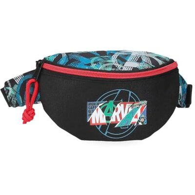 Marvel Shield-schooltas voor kinderen, gemaakt van polyester, ideaal voor het organiseren en vervoeren van potloden en pennen, van Joumma Bags, zwart, Talla única, heuptas, zwart., Heuptas Marvel Shield-schooltas voor kinderen, gemaakt van polyester, ideaal voor het organiseren en vervoeren van potloden en pennen, van Joumma Bags, zwart, Talla única, heuptas, zwart., Heuptas