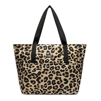 LARKSON Sac de plage pour homme et femme Linn Grand sac de plage pour la plage, la piscine, la piscine Sac fourre-tout XXL avec fermeture éclair Léger, Effet léopard, Einheitsgröße Taille unique LARKSON Sac de plage pour homme et femme Linn Grand sac de plage pour la plage, la piscine, la piscine Sac fourre-tout XXL avec fermeture éclair Léger, Effet léopard, Einheitsgröße Taille unique