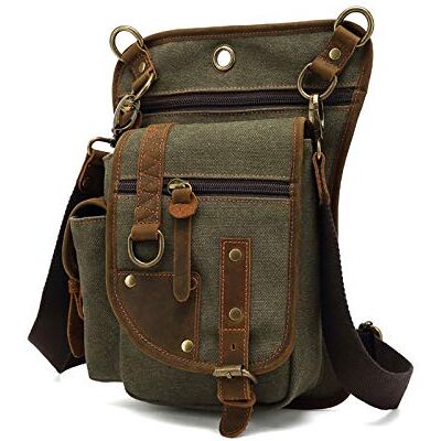 FANDARE Borsttas, beentas, rugzak voor heren, dames, canvas rugzak, heuptas, schoudertas, sporttas, Honda sporttas, rugzak voor militair, reizen, werk, school, fietsen, groen, L FANDARE Borsttas, beentas, rugzak voor heren, dames, canvas rugzak, heuptas, schoudertas, sporttas, Honda sporttas, rugzak voor militair, reizen, werk, school, fietsen, groen, L