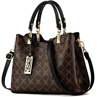 NICOLE & DORIS Mode Handtas Schouderriem Chique PU Leer Schoudertas Meerdere Zakken Zwart L NICOLE & DORIS Mode Handtas Schouderriem Chique PU Leer Schoudertas Meerdere Zakken Zwart L