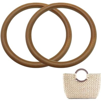 TUKEVA Set van 2 Handgemaakte Handtas Accessoires Handvat Handtas Houten Handvat Perfecte Accessoire voor DIY Handtassen, Tassen TUKEVA Set van 2 Handgemaakte Handtas Accessoires Handvat Handtas Houten Handvat Perfecte Accessoire voor DIY Handtassen, Tassen