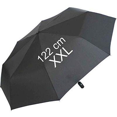 iX-brella Full Class XXL zakparaplu met automatisch openen en sluiten, groot dak 122 cm, zwart, 122 cm iX-brella Full Class XXL zakparaplu met automatisch openen en sluiten, groot dak 122 cm, zwart, 122 cm