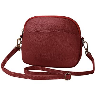 FANDARE Lederen Schoudertas Dames Schoudertassen Schoudertas voor Reizen School Winkelen Crossbody Bag, Rood, L, Elegant FANDARE Lederen Schoudertas Dames Schoudertassen Schoudertas voor Reizen School Winkelen Crossbody Bag, Rood, L, Elegant