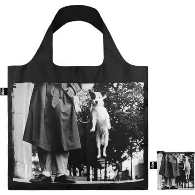 LOQI Elliott Erwitt Dog Jumping tas, zwart, unica talla, eigentijds LOQI Elliott Erwitt Dog Jumping tas, zwart, unica talla, eigentijds