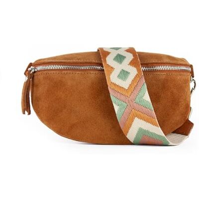 lePelou Suède heuptas, suède heuptas, festivaltas, schoudertas, heuptas, cadeau, Cognac 4, M, Klassiek, minimalistisch, elegant lePelou Suède heuptas, suède heuptas, festivaltas, schoudertas, heuptas, cadeau, Cognac 4, M, Klassiek, minimalistisch, elegant