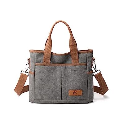 CORIOS Dames Handtas Schoudertassen Canvas Casual Schoudertas Middelgrote Capaciteit Hobo Tas Draagtas Mode Messenger Tas Schoudertas voor Winkelen Werk Feest Reizen, grijs., L, Stijlvol CORIOS Dames Handtas Schoudertassen Canvas Casual Schoudertas Middelgrote Capaciteit Hobo Tas Draagtas Mode Messenger Tas Schoudertas voor Winkelen Werk Feest Reizen, grijs., L, Stijlvol