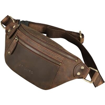 STILORD "Orson" Heuptas, elegant, van leer, schoudertas, kleur: zwart, Colorado Bruin, L, Retro STILORD "Orson" Heuptas, elegant, van leer, schoudertas, kleur: zwart, Colorado Bruin, L, Retro