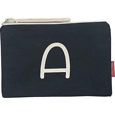 hello-bags . Toilettas / handtas buitenmateriaal 100% katoen, ritssluiting en binnenvoering, inclusief mooie kraftenvelop, model A. Kleur: zwart 23 x 15,5 cm, zwart., 23 cm, Stoffen en strandtas hello-bags . Toilettas / handtas buitenmateriaal 100% katoen, ritssluiting en binnenvoering, inclusief mooie kraftenvelop, model A. Kleur: zwart 23 x 15,5 cm, zwart., 23 cm, Stoffen en strandtas
