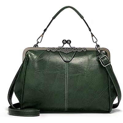 FANDARE Dameshandtas, handtas, schoudertas, PU-leer, modieus, klein meisje, schouderriem, crossbody tas, telefoon, grote capaciteit, winkelen, feest, school, reizen, groen, L, prachtig FANDARE Dameshandtas, handtas, schoudertas, PU-leer, modieus, klein meisje, schouderriem, crossbody tas, telefoon, grote capaciteit, winkelen, feest, school, reizen, groen, L, prachtig