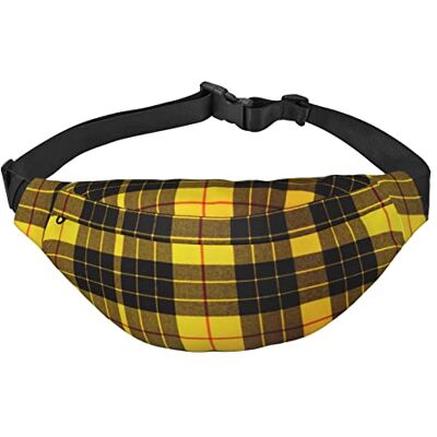 OCELIO Grote modieuze schattige schoudertas met hertenmotief Voor buitensporten, Geel, grijs, zwart plaid OCELIO Grote modieuze schattige schoudertas met hertenmotief Voor buitensporten, Geel, grijs, zwart plaid