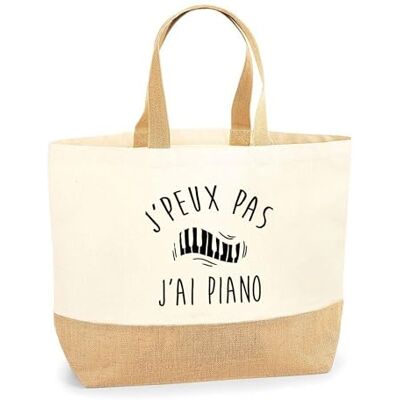 otshirt Cadeau Ik kan niet ik Piano Muziek Idee Toetsenbord Pianist Originele Humor Grappige Melodie, Jute tas otshirt Cadeau Ik kan niet ik Piano Muziek Idee Toetsenbord Pianist Originele Humor Grappige Melodie, Jute tas