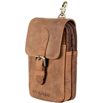 STILORD "Harper" draagbare heuptas vintage heuptas telefoonhouder kleine leren tas voor heren dames voor sport reizen hardlopen echt leer kleur: zwart, Torino Bruin, Retro STILORD "Harper" draagbare heuptas vintage heuptas telefoonhouder kleine leren tas voor heren dames voor sport reizen hardlopen echt leer kleur: zwart, Torino Bruin, Retro