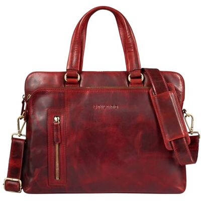 STILORD 'Lory' Schooltassen van leer voor dames, vintage, werktas, schoudertas, aktetas voor laptop 13,3 inch, lerarenkoffer, kara- Rosso, L, koffer, Kara Rood, aktetas STILORD 'Lory' Schooltassen van leer voor dames, vintage, werktas, schoudertas, aktetas voor laptop 13,3 inch, lerarenkoffer, kara- Rosso, L, koffer, Kara Rood, aktetas