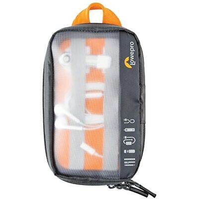 Lowepro GearUp Pouch Mini, Borsa da Viaggio, Cavi, Adattatori, batterij, cartoonbatterij, USB-trolley, Custodia Accessori Smartphone, Realizzata in Tessuto Riciclato, Grigio Lowepro GearUp Pouch Mini, Borsa da Viaggio, Cavi, Adattatori, batterij, cartoonbatterij, USB-trolley, Custodia Accessori Smartphone, Realizzata in Tessuto Riciclato, Grigio