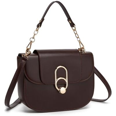 Miss Lulu Schoudertas voor dames, handtas van kunstleer met handvat aan de bovenkant, zwarte handtas en schoudertas voor dames, elegante en praktische tas voor dagelijks gebruik Längd: 22,5 cm, Bredd: 16,5 cm, Höjd: 6,5 cm Miss Lulu Schoudertas voor dames, handtas van kunstleer met handvat aan de bovenkant, zwarte handtas en schoudertas voor dames, elegante en praktische tas voor dagelijks gebruik Längd: 22,5 cm, Bredd: 16,5 cm, Höjd: 6,5 cm