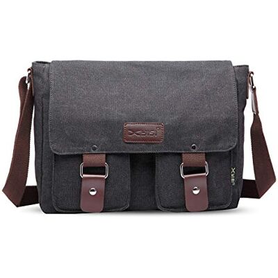 FANDARE canvas koerierstas, schoudertas, 7,9 inch iPad-tas, unisex canvastas, werktas voor mannen en vrouwen, dames/heren reistas FANDARE canvas koerierstas, schoudertas, 7,9 inch iPad-tas, unisex canvastas, werktas voor mannen en vrouwen, dames/heren reistas
