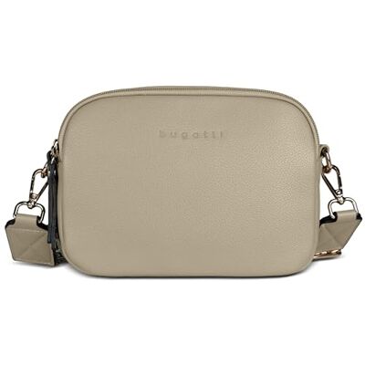 bugatti Mare 3.0 Kleine schoudertas voor dames van kunstleer, Beige 21 x 9,5 x 15 cm bugatti Mare 3.0 Kleine schoudertas voor dames van kunstleer, Beige 21 x 9,5 x 15 cm