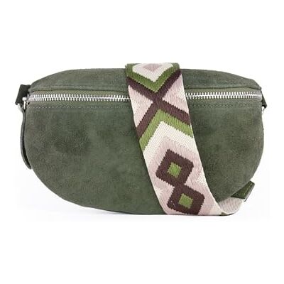 lePelou Suède heuptas, suède heuptas, festivaltas, schoudertas, heuptas, cadeau, Kaki 1., M, Klassiek, minimalistisch, elegant lePelou Suède heuptas, suède heuptas, festivaltas, schoudertas, heuptas, cadeau, Kaki 1., M, Klassiek, minimalistisch, elegant