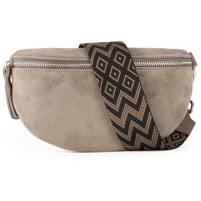 lePelou Suède heuptas, suède heuptas, festivaltas, schoudertas, heuptas, cadeau, Taupe 4., L, Klassiek, minimalistisch, elegant lePelou Suède heuptas, suède heuptas, festivaltas, schoudertas, heuptas, cadeau, Taupe 4., L, Klassiek, minimalistisch, elegant