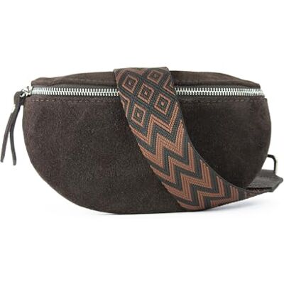 lePelou Suède heuptas, suède heuptas, festivaltas, schoudertas, heuptas, cadeau, Donkerbruin 3, M, Klassiek, minimalistisch, elegant lePelou Suède heuptas, suède heuptas, festivaltas, schoudertas, heuptas, cadeau, Donkerbruin 3, M, Klassiek, minimalistisch, elegant