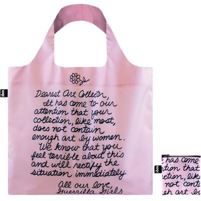 LOQI Guerrilla Girls Dearest Art Collectortas, gerecycled, roze, Roze LOQI Guerrilla Girls Dearest Art Collectortas, gerecycled, roze, Roze