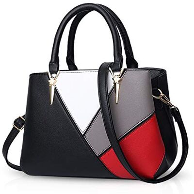 NICOLE & DORIS Handtassen Schouderriem Dames Handtas Kleurrijke Tas Trend Tas PU Leer Schoudertas voor Stad Reizen Winkelen NICOLE & DORIS Handtassen Schouderriem Dames Handtas Kleurrijke Tas Trend Tas PU Leer Schoudertas voor Stad Reizen Winkelen
