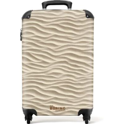 NoBoringSuitcases.com ® Koffer, Zand golven, Koffer 55x35x20 cm Travel Bags Bagage À Roues A Main Legere Solide Avion Carry On Sable Vagues Beige NoBoringSuitcases.com ® Koffer, Zand golven, Koffer 55x35x20 cm Travel Bags Bagage À Roues A Main Legere Solide Avion Carry On Sable Vagues Beige