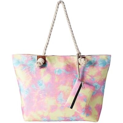DonDon Retro Batik waterafstotende strandtas met ritssluiting Eén maat DonDon Retro Batik waterafstotende strandtas met ritssluiting Eén maat